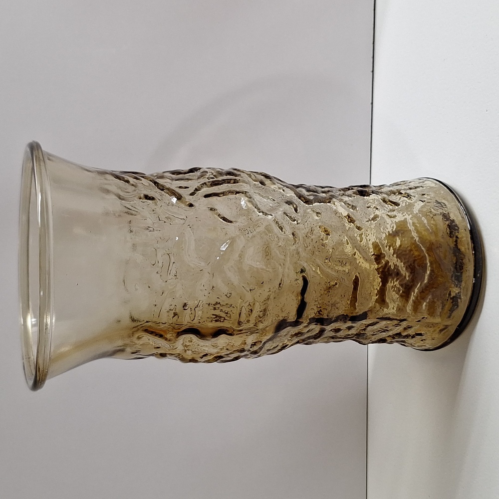 #ADC Vintage EO Brody smoky glass vase